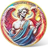 Archangel Uriel Challenge Coin - Spiritual Guidance Medallion with Prayer for Protection & Wisdom 