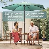 VonHaus Parasol 2.7M Garden Patio Umbrella Sun Shade with Tilt view 4