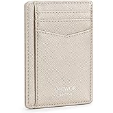 ARCWOR Slim Wallet Minimalist Front Pocket RFID Blocking Men and Women Leather Wallets