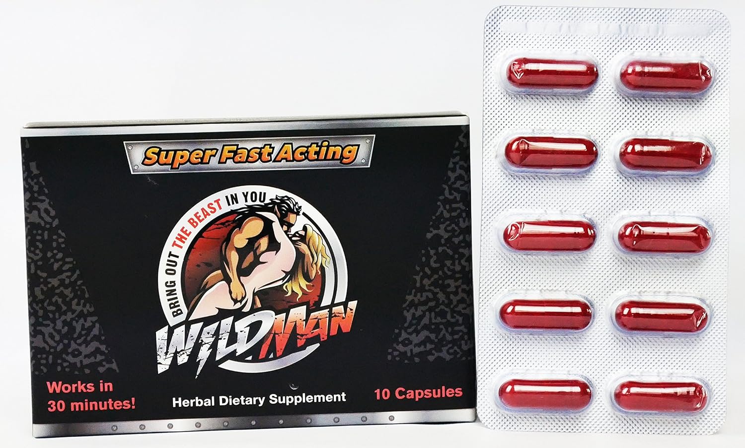 Amazon.com: WILDMAN NEW NATURAL MALE PERFORMANCE by the makers of SCHWINNNG (10 capsules): Health & Personal Care