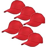 Gelante Plain Blank Baseball Caps Adjustable Back Strap Wholesale Lot 6 Pack