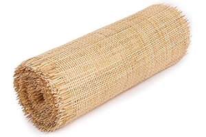 LABACRAFT 36" Width Square Rattan Cane Webbing Roll 9 Feet Fine Radio Net Mesh Pre Woven Open for Caning Projects Rattan Fabric Crafts Cane Weave Rattan Natural Material for Cabinet Chair Furniture (9 Feet)