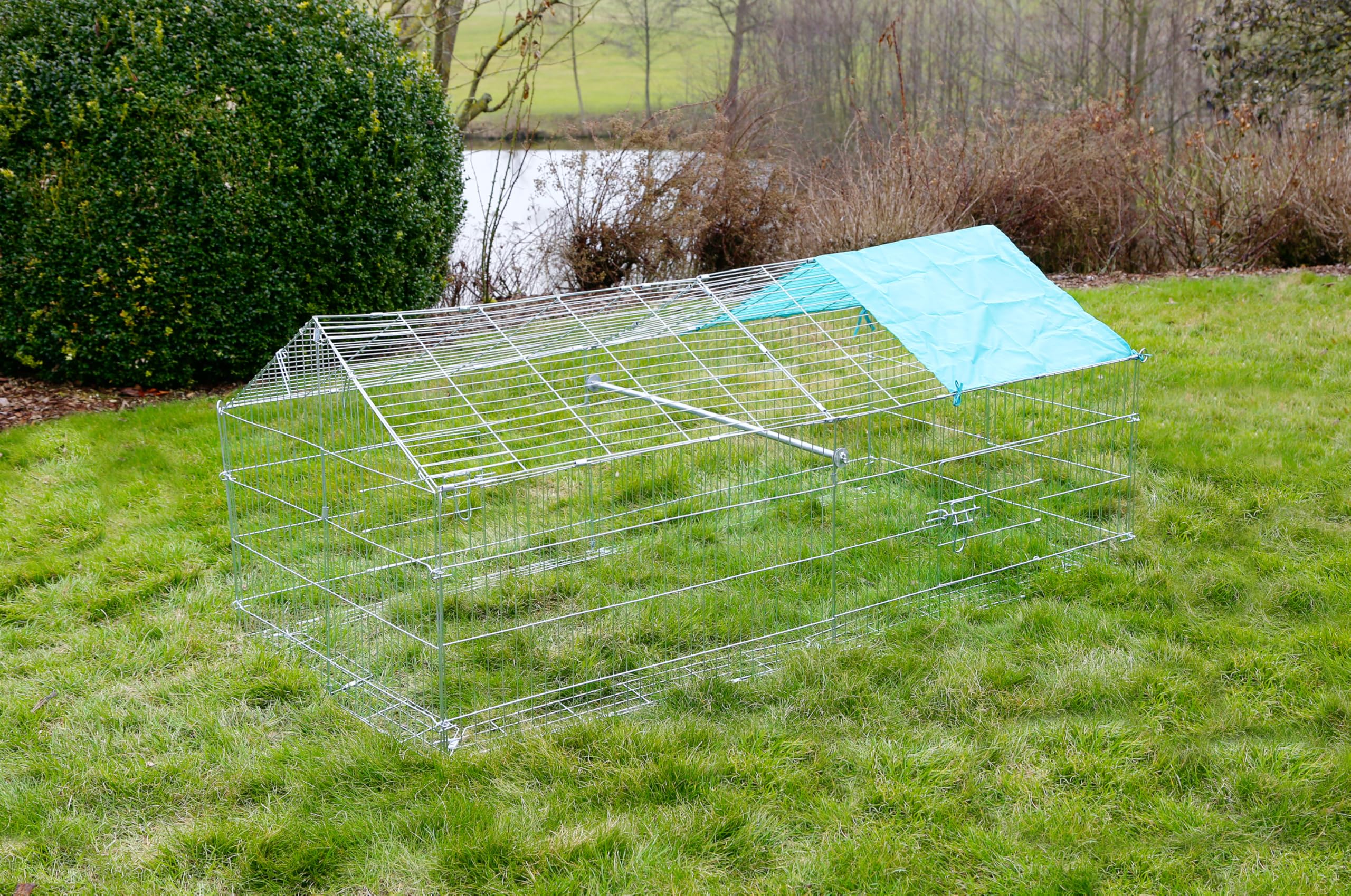 Kerbl Open-Air Enclosure with Breakout Barrier, 180 x 90 x 75 cm
