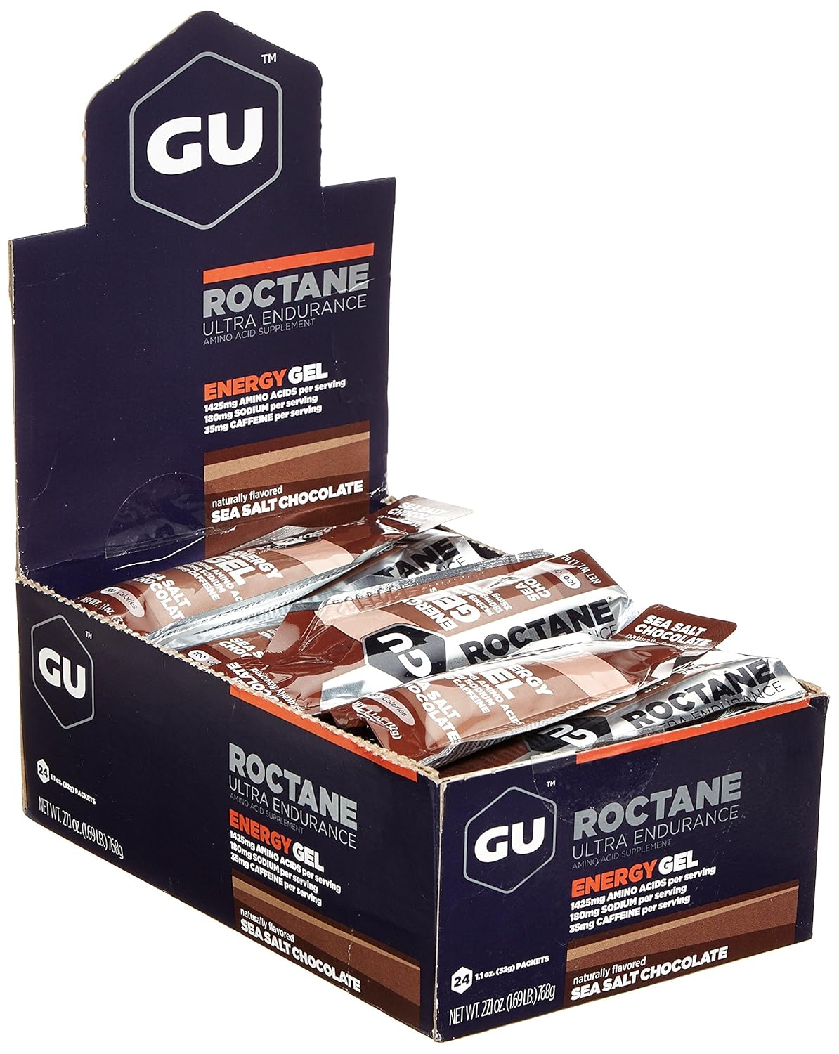 GU Roctane Ultra Endurance Energy Gel, Sea Salt Chocolate (Schokolade