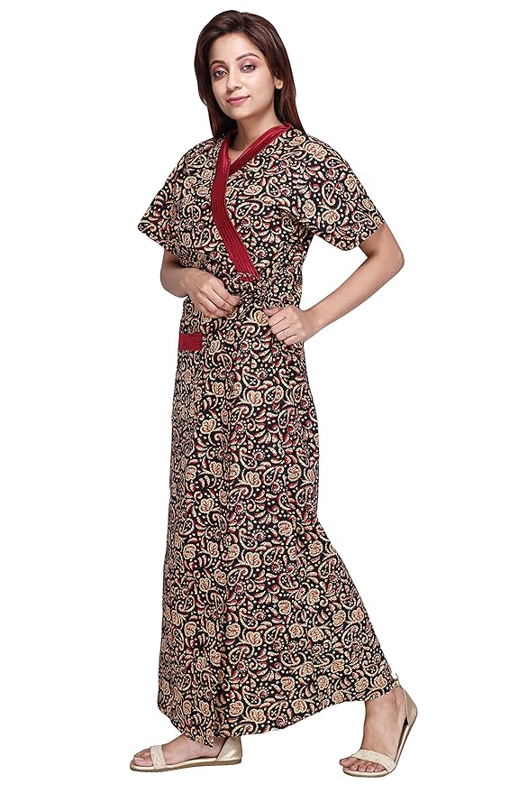 Buy Hydes BabydollÂ® 100% Pure Cotton Robe, Housecoat, Nighty, Sleepwear, Night Gown for Women 