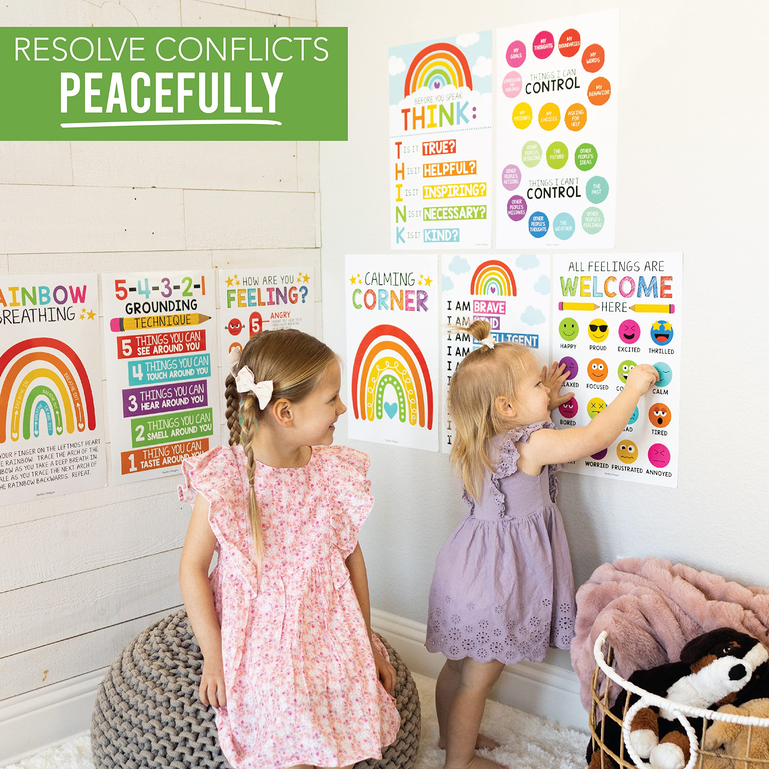 Mua Hadley Designs 8 Colorful Calming Corner Classroom Posters ...