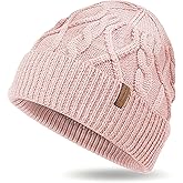 100% Merino Wool Beanie for Men Women, Knit Cuffed Winter Hat, Lightweight Warm Breathable Cap, Unisex Outdoor Gift