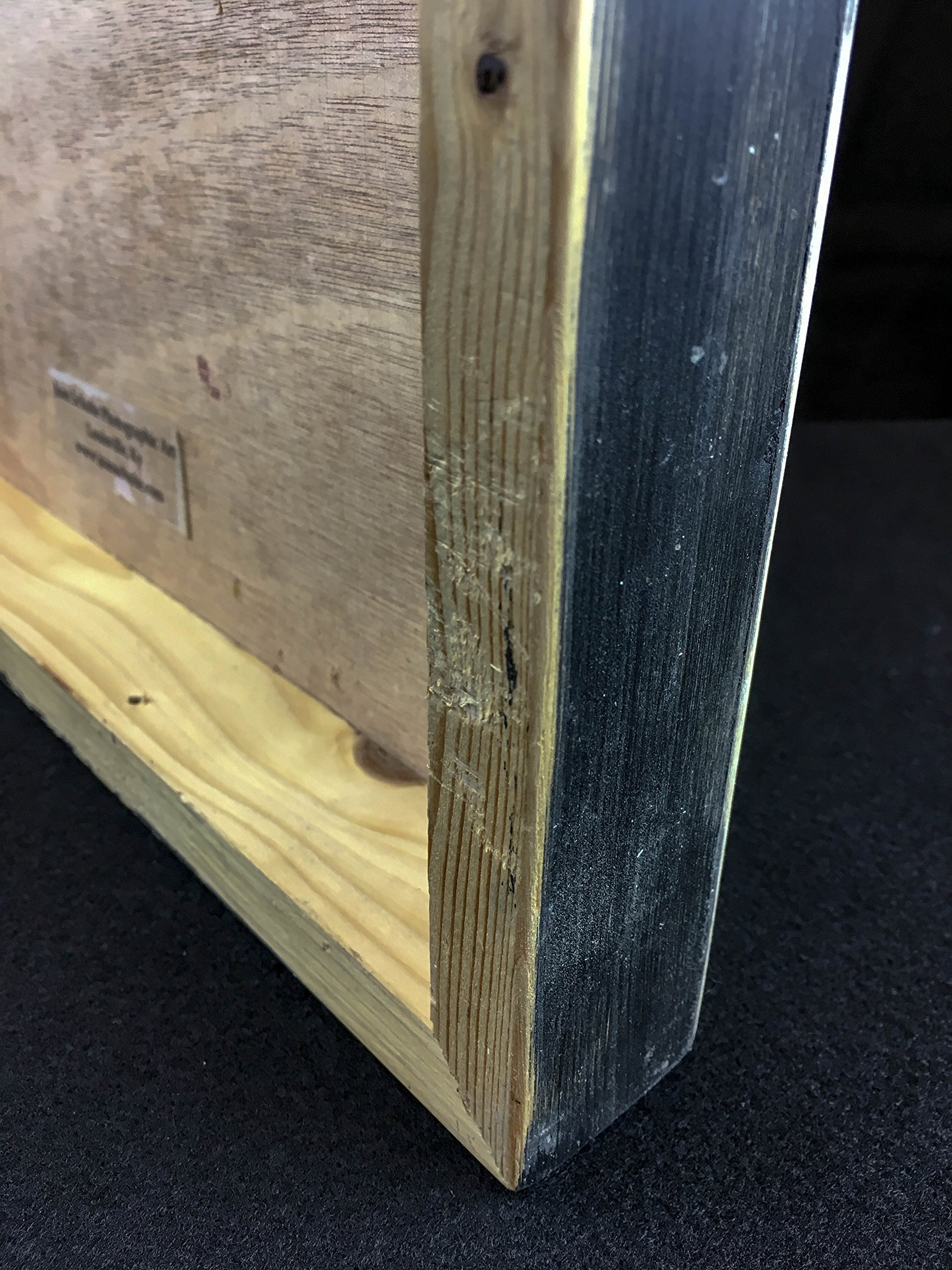 Wood Wall Art Photography - Vintage Cars and Vehicles: Blue Rusty Chevy Truck - Image 5