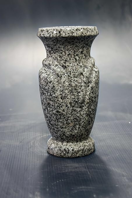 10x5 B Lunar Pearl Granite Monument Vase Cemetery Tombstone