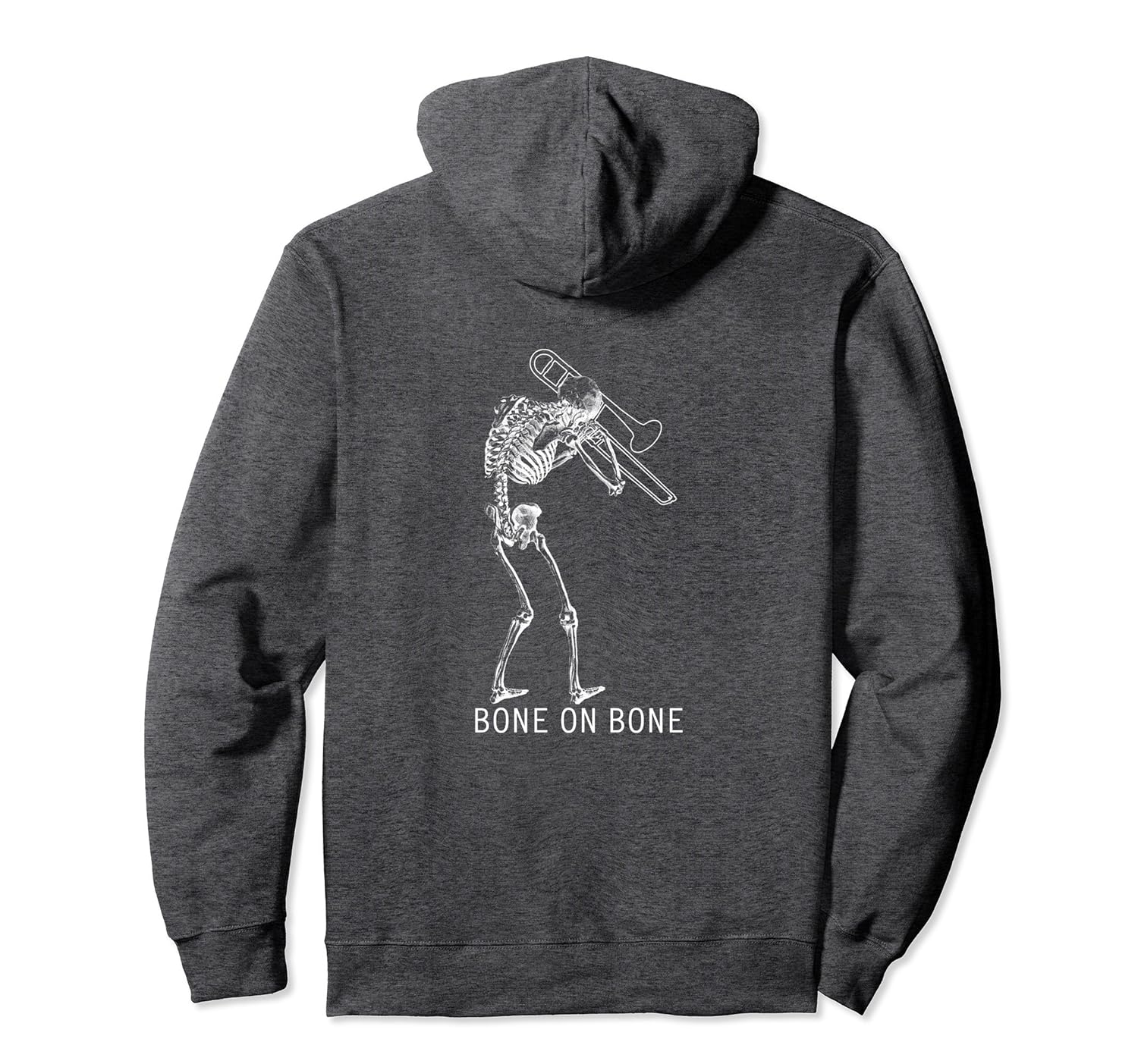 TrombonePlaying Skeleton Hoodie for Trombonistsln Lntee