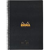 Rhodia Efficient Meeting Notebook, Black 8.25" x 6.25"
