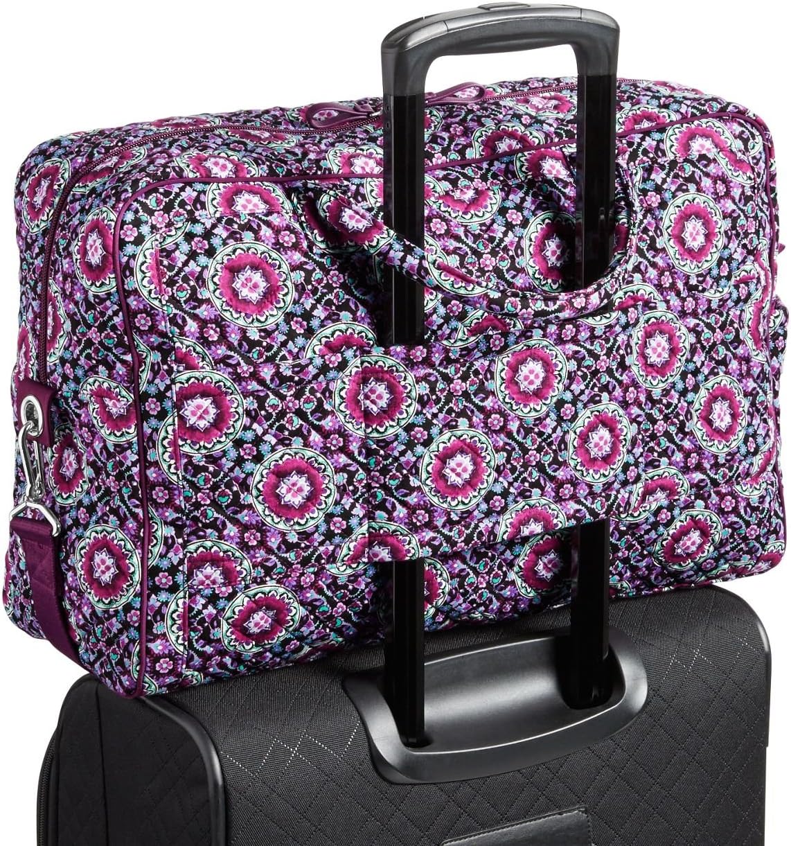vera bradley lilac medallion weekender