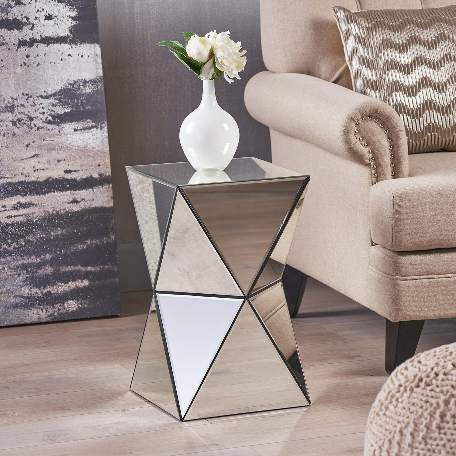 Best mirrored console table gold