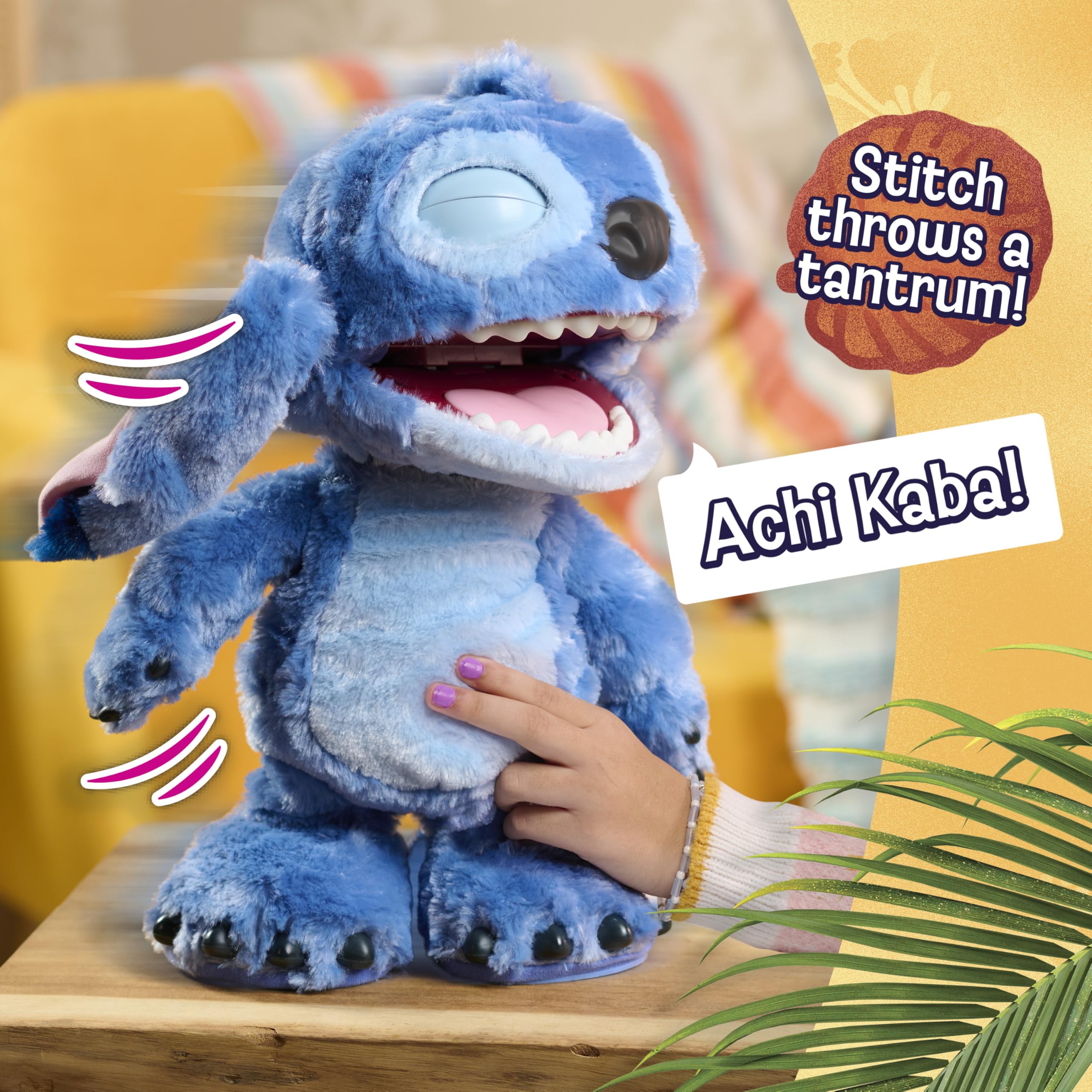 Just Play Disney Ultimate Stitch – Funktionsplüschtier, 100+ Geräusche und Reaktionen, ab 3 Jahre, 43cm, interaktiv, Kuscheltier 7