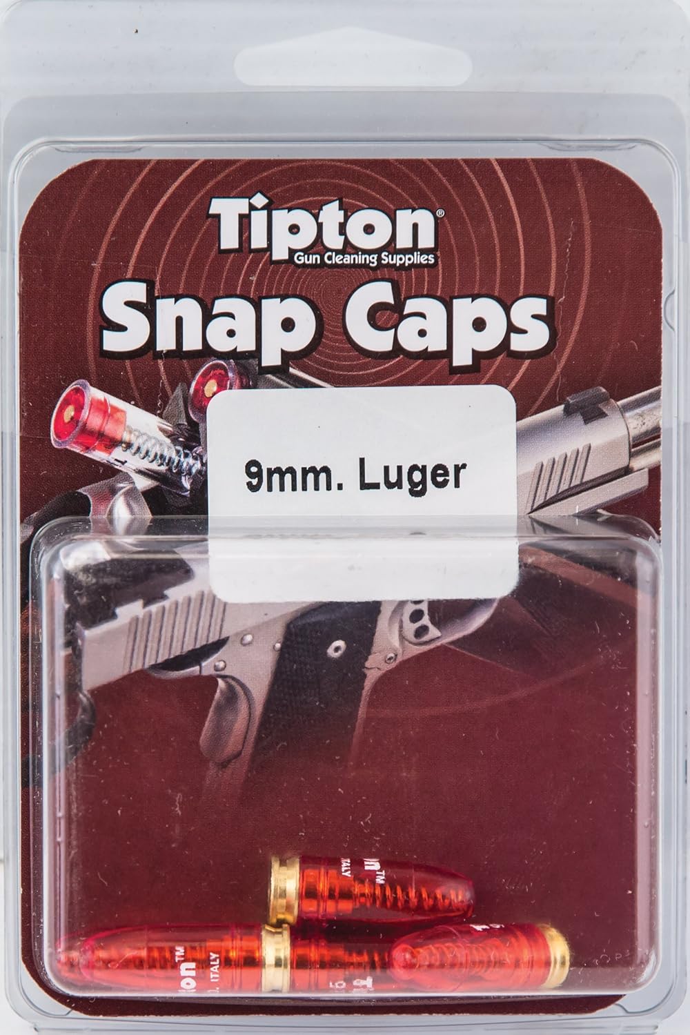 Tipton Pistol Snap Caps 9mm Luger with False Primer and Reusable Construction for Dry-Firing, Practice and Safe Firearm Storage, 5 Pack : Hunting And Shooting Equipment : Sports & Outdoors