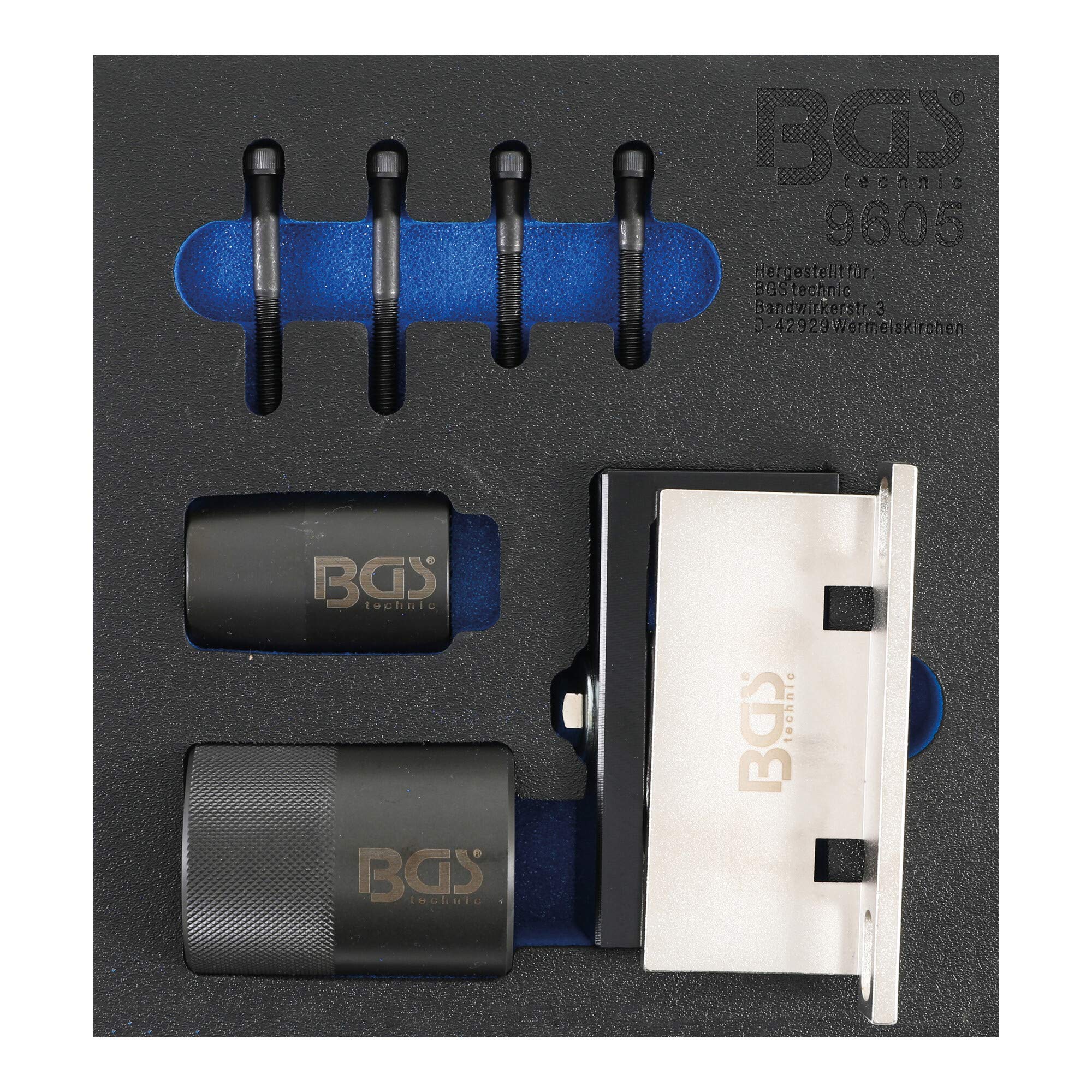 BGS 9605 | Tool Tray 1/6: Camshaft Holding Tool and Crankshaft Sealing Ring Tool Set | for Ford and Volvo 2.5 Turbo