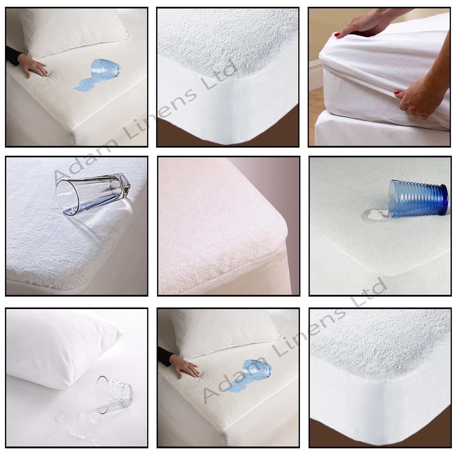 waterproof cot bed sheets