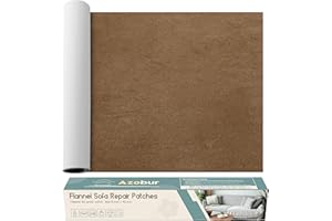 Azobur Sofa Repair Patch - Oversized Microfiber Patch, Self Adhesive Fabric, Super Cost-Effective Combination (Brown)