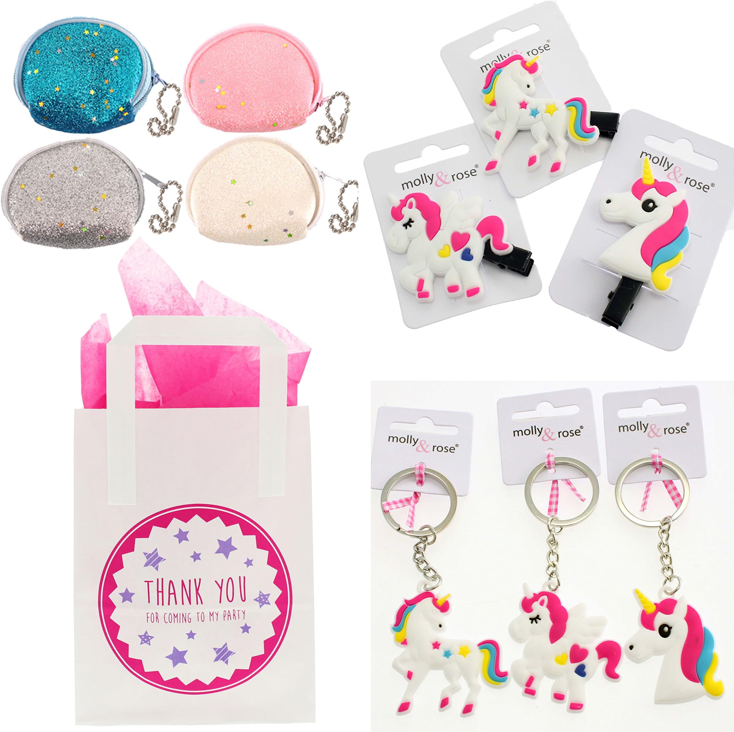 Girls Ready To Fill Party Bags For Children Luxury Thank You For Coming To My Party Bags (6BAGUNICORN)