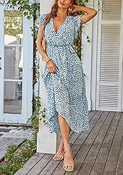 PRETTYGARDEN Women's Summer Floral Boho Dress Wrap