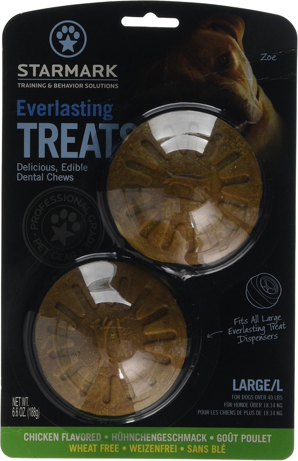 Starmark Everlasting Dog Treat Chicken, Large, Transparent, 188 g (Pack of 1)