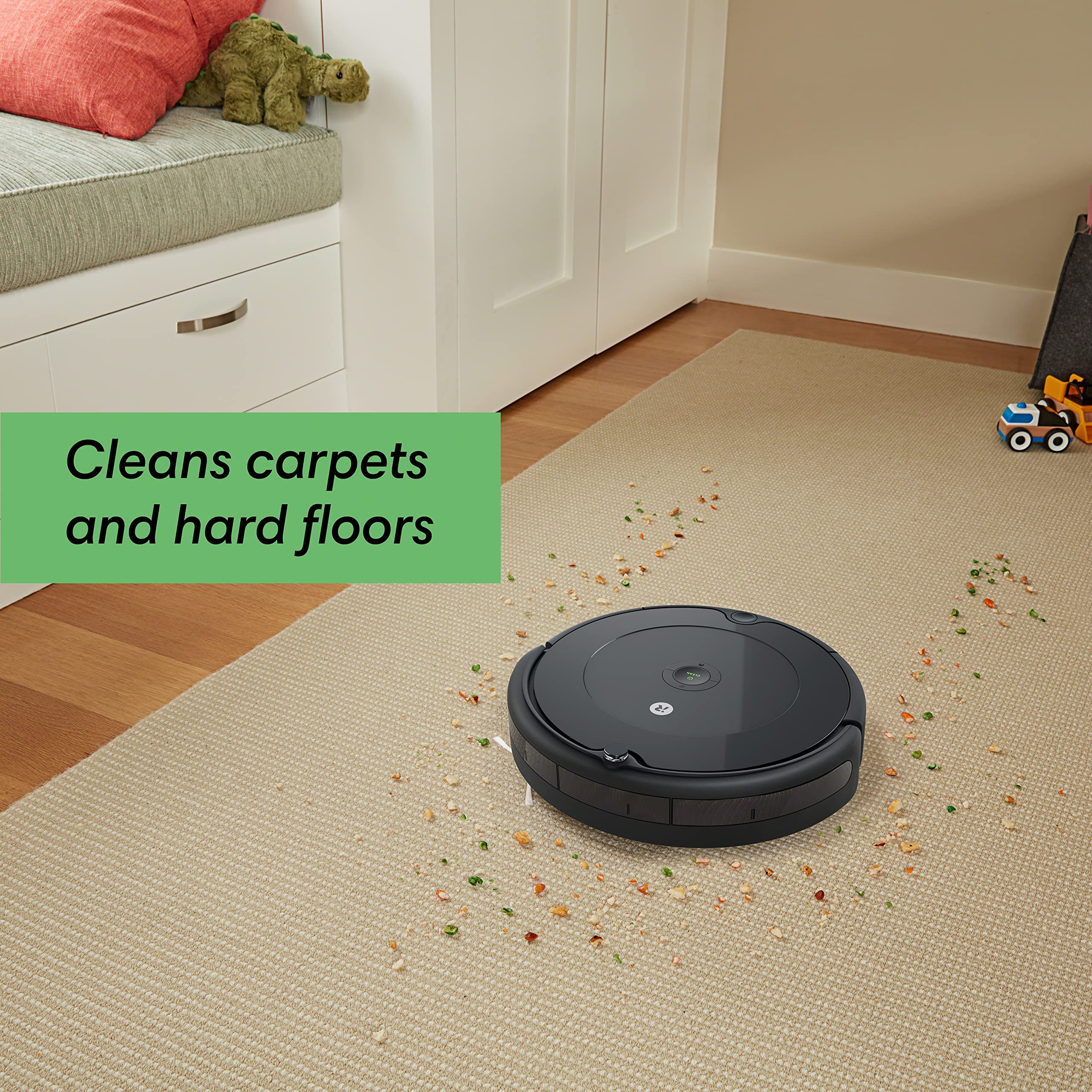 iRobot Roomba 694 Robot Vacuum-Wi-Fi Connectivity, Personalized Cleaning Recommendations, Works with Alexa, Good for Pet Hair, Carpets, Hard Floors, Self-Charging - View 9