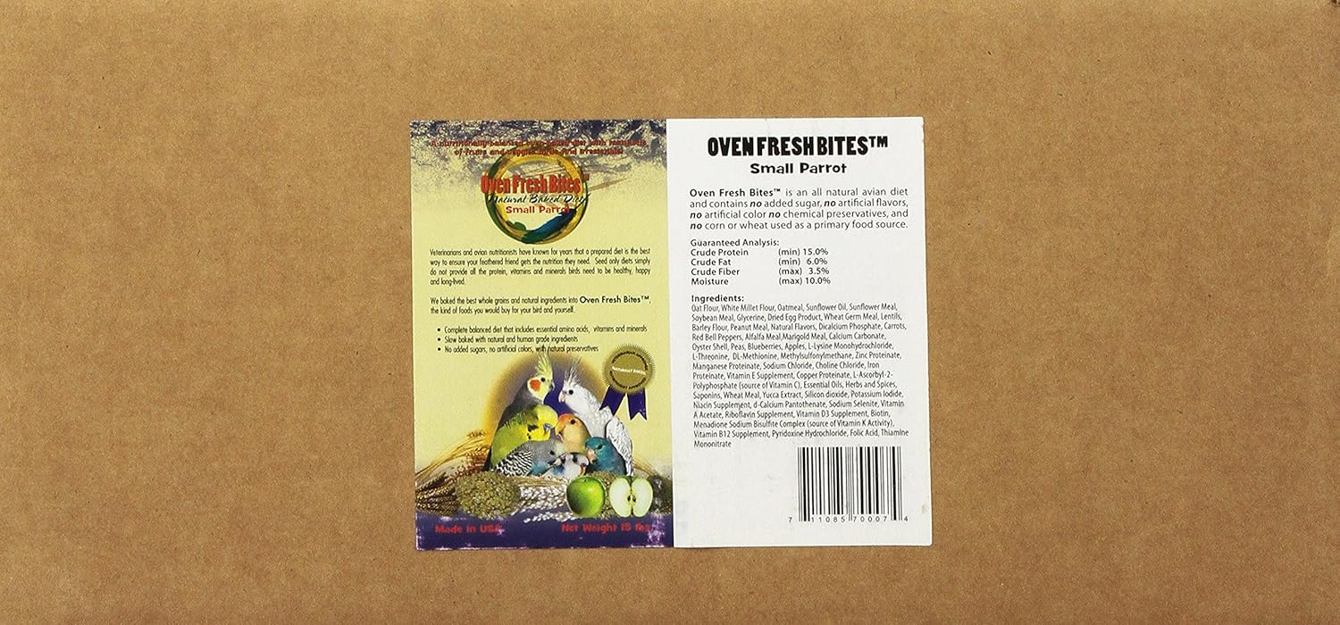 The 10 Best Parrot Food Oven Fresh Bites 15 Pounds