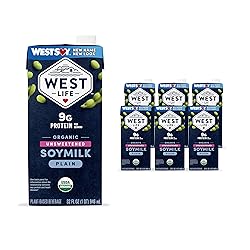 West Life Organic Soy Milk, Unsweetened Plain, Low