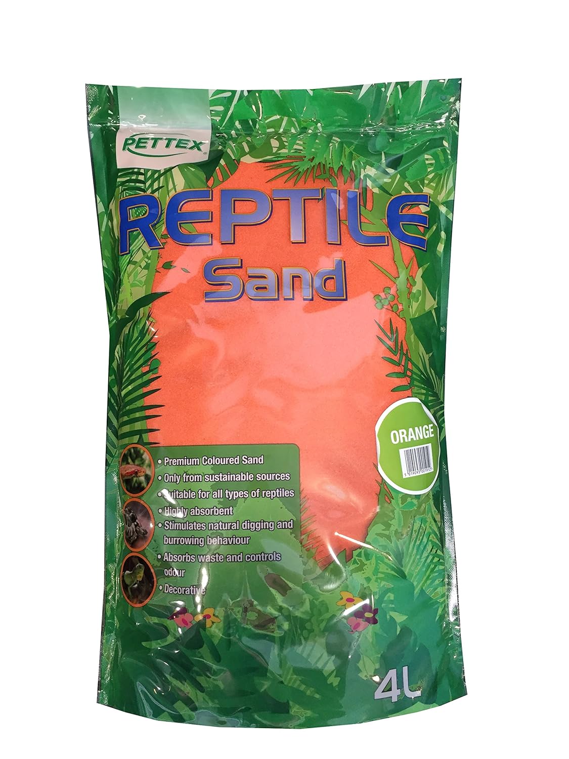 Pettex Reptile Coloured Calci Sand, 4 litre, Orange Amazon.co.uk Pet