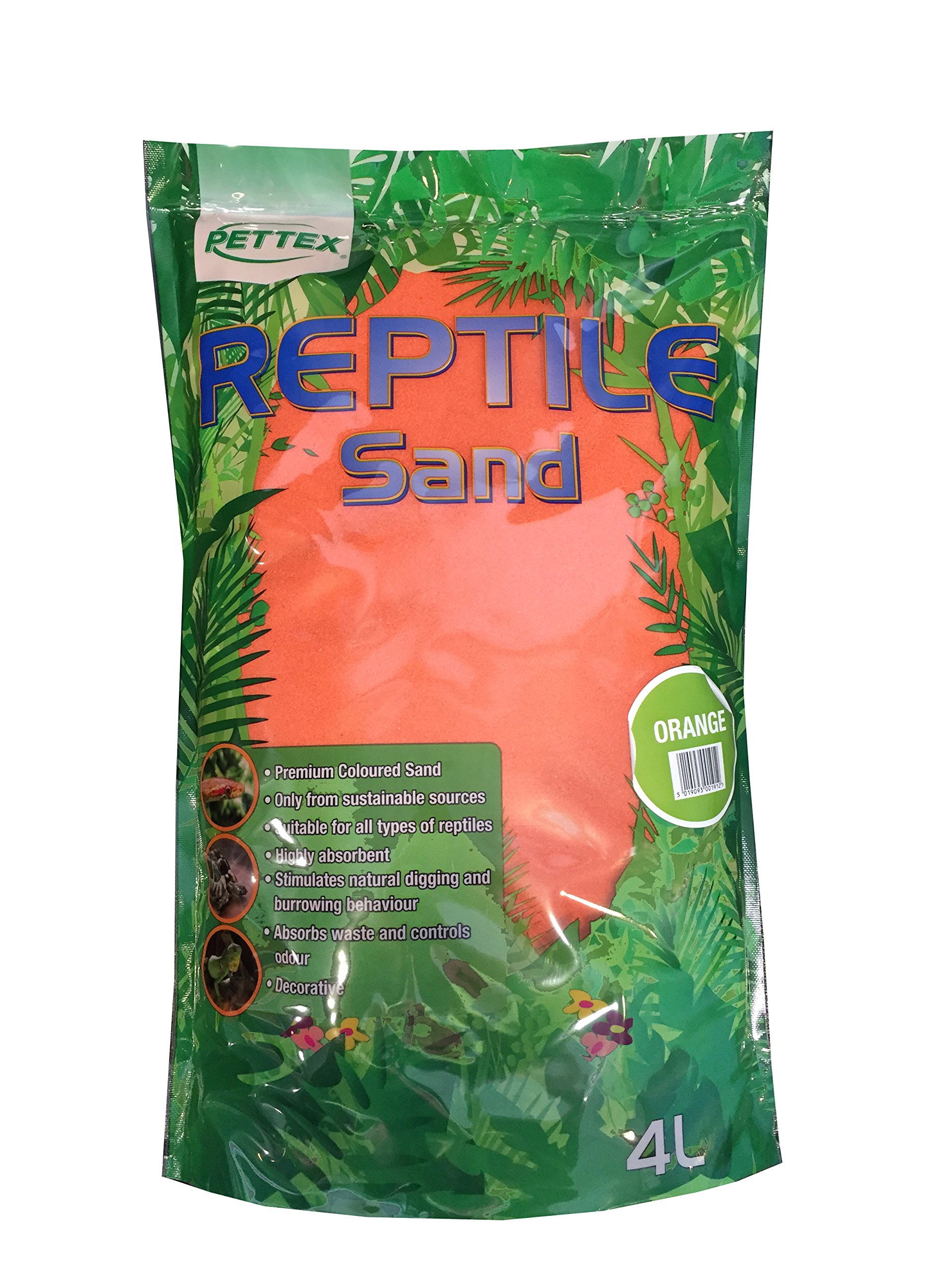 Pettex Reptile Coloured Calci Sand 4L Orange