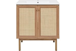 Swiss Madison Classe Bathroom Vanity, 30 Inch, Oak