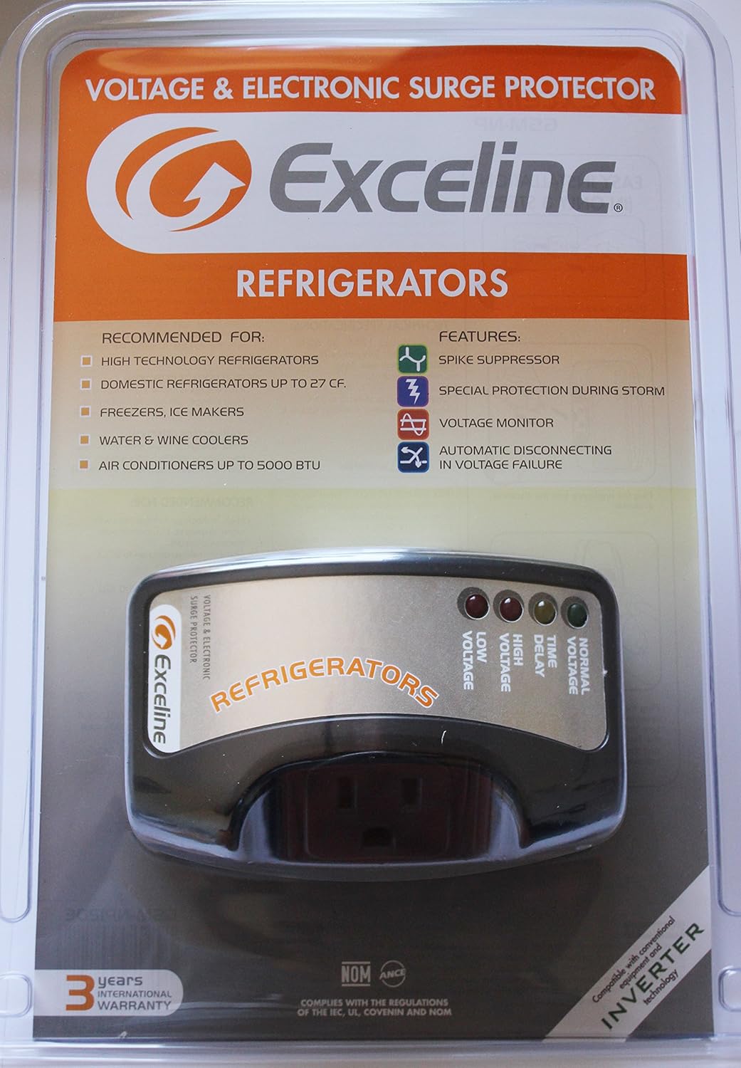 Electronic Surge Protector for Refrigerators up to 27 Cuft and Freezers