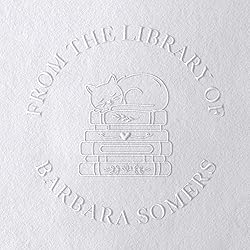 Personalized Book Embosser or Stamp Custom Round