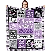 Nicetous Graduation Gifts for Her, Class of 2026 Graduation Blanket 60x50in, College/Masters Degree/PHD/High School Graduation Gifts for Women, Girls Graduation Gifts 2026 Throw Blanket