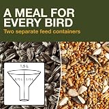 Swissinno Bird Feeders Hanging Station Davos No Mess Dual Chamber view 6