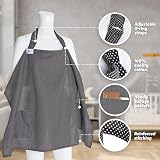 Juicy Bumbles Breastfeeding Cover with Pockets Black view 9