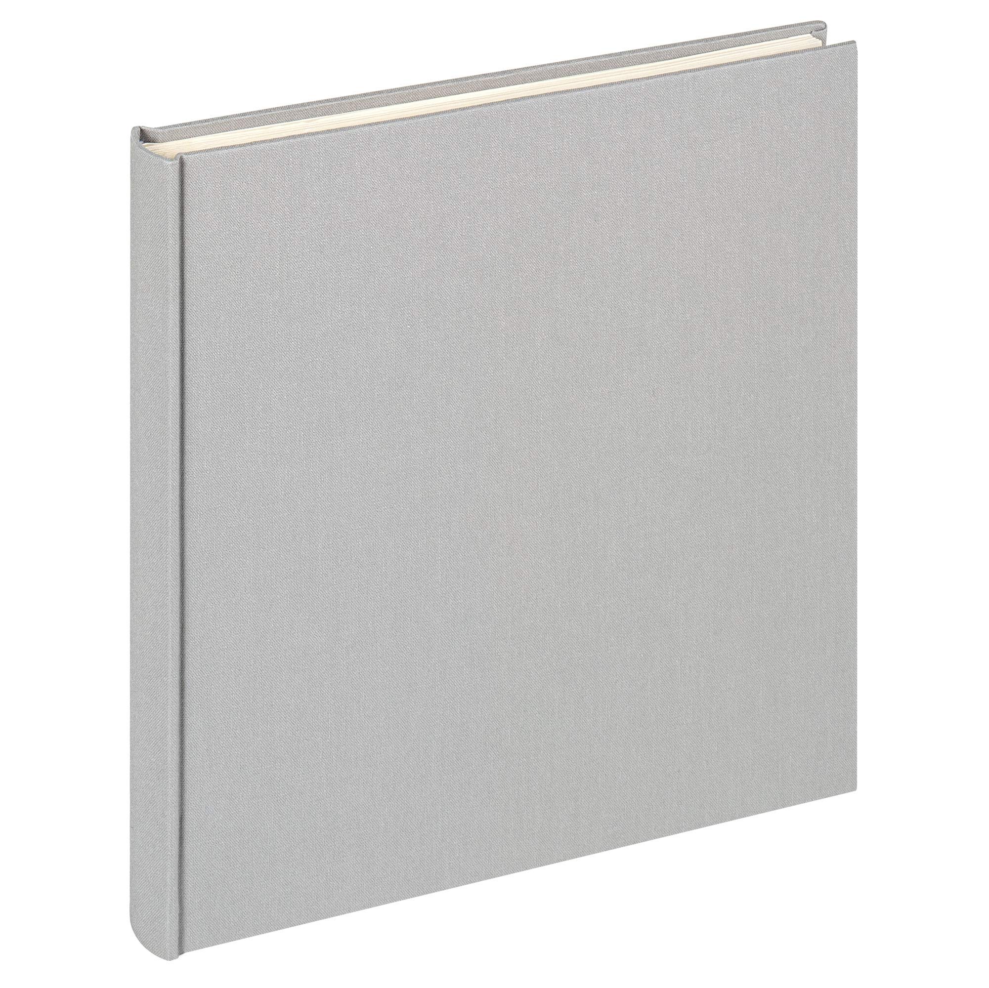 walther Design Photo Album Grey 26 x 25 cm Linen, Cloth FA-505-D