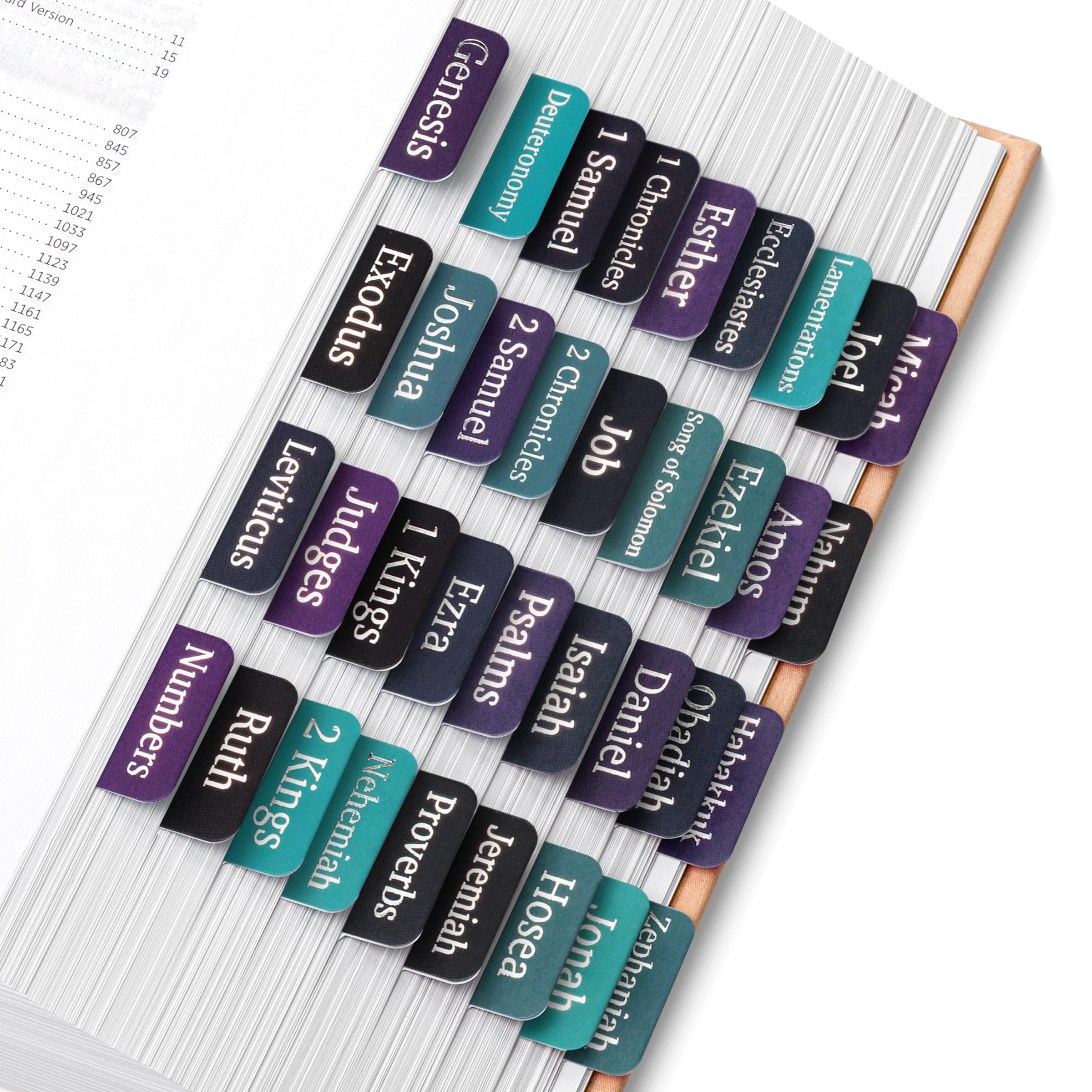 Photo 1 of Mr. Pen- Bible Tabs, 75 pcs, Celestial Symphony, Silver Foil Embossed Lettering Laminated Bible Tabs for Women and Men