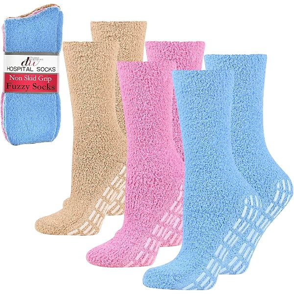 3 Pairs Women's Fluffy Fleece Ankle Socks - Cozy Bed Socks, Gentle Feel, UK Made, Multicolor 2 thumbnail image