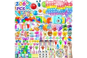 HOLILURE 206 PCS Party Favors for Kids 3-5 4-8-12, Fidget Toys Pack Birthday Party Favors Bulk Toys Goodie Bag Stuffers, Treasure Box Toys for Classroom Prizes for Kids