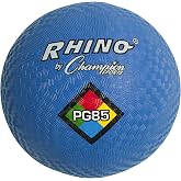 Champion Sports Rhino Playground Balls 8.5"D - Two Ply, Nylon Wound, BLUE