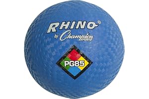 Champion Sports Playground Balls – Single Balls & Sets, Multiple Colors, Durable Nylon-Wound Construction for Kickball & Indoor/Outdoor Play