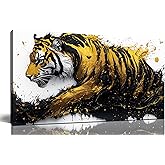 JKWALL77 Tiger Wall Canvas Art for Living Room - Animal Pictures for Office Wall Decor - Boys Bedroom Wall Decor Size 20" x 40"