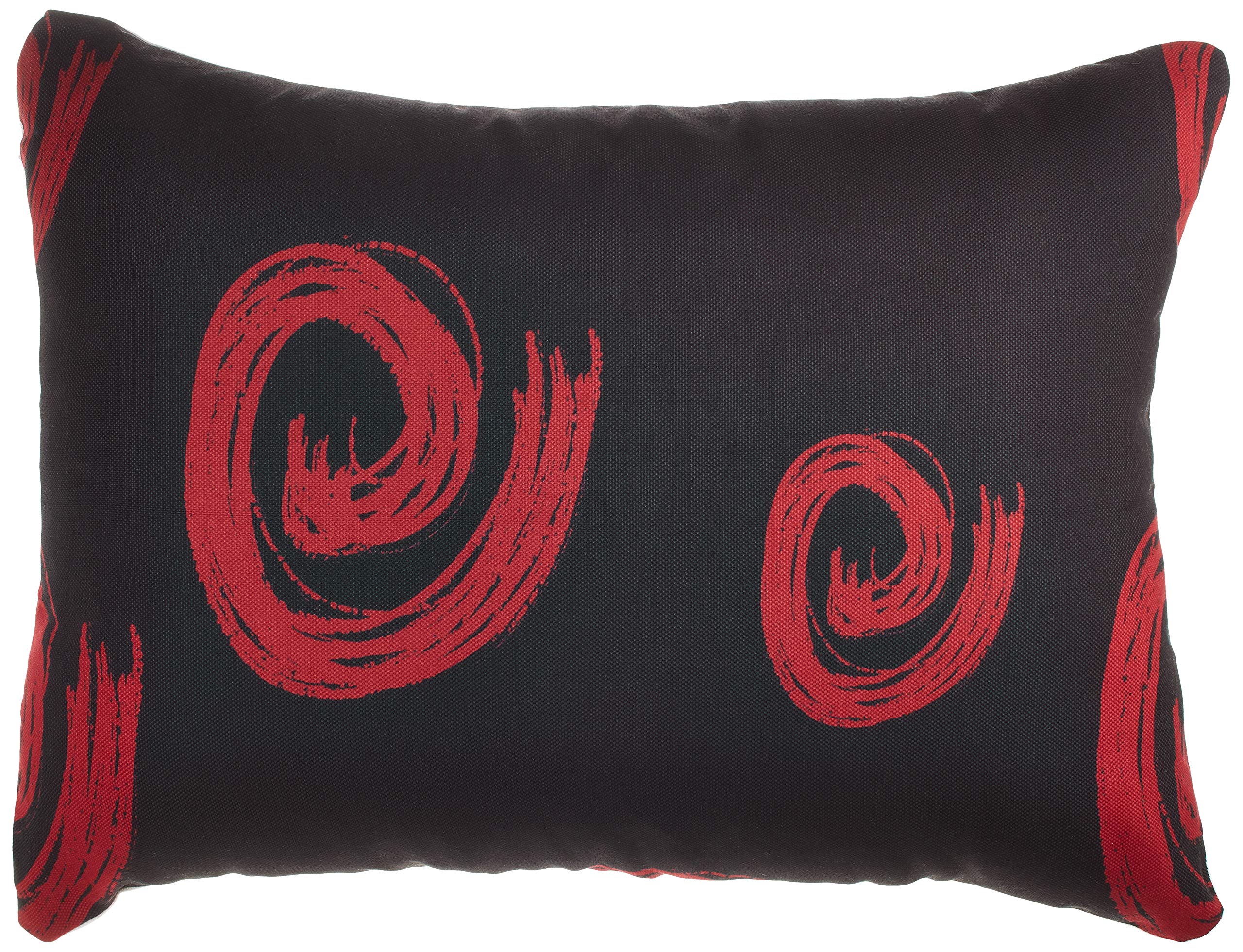BonaMaison Decorative Cushion Cover, Red Black Throw Pillow Covers, Home Decorative Pillowcases for Livingroom, Sofa, Bedroom, Size: 45X60 Cm - Designed and Manufactured in Turkey