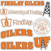 Desert Cactus University of Findlay Sticker UF Oilers Vinyl Decals Laptop Water Bottle Car Scrapbook Sheet T2 (Type 2)