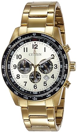Citizen Chronograph Black Dial Mens Watch-AT2403-15E