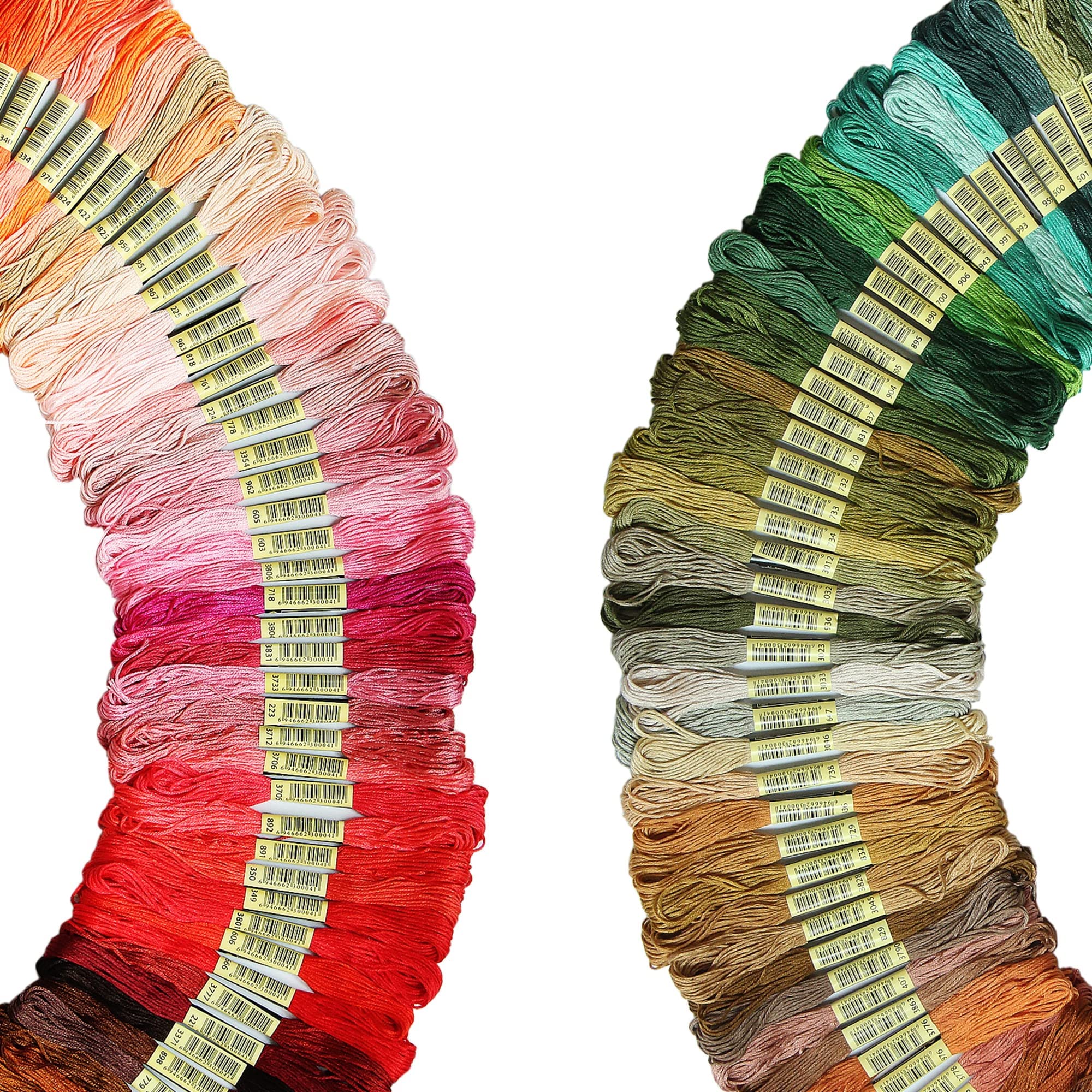 ATDAWN Rainbow Color Embroidery Thread,Cross Stitch Threads, Bracelets Floss, Crafts Floss, 150 Skeins