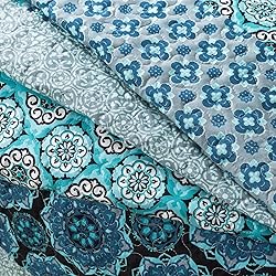 Travan Boho Stripe Quilt Sets Floral Printed