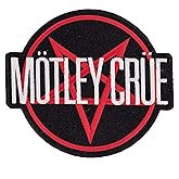 Desert Cactus Motley Crue Embroidered Iron On Sew On Patch (9 5 inch) | Officially Licensed Memorabilia Rock Stars Embroidered Iron On Patch Applique for Jackets Backpacks Bags &amp; Hats
