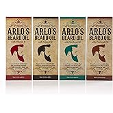 Arlo's Beard Oil Includes - Argan Tea Tree Vitamin E and Coconut (4 Pack)